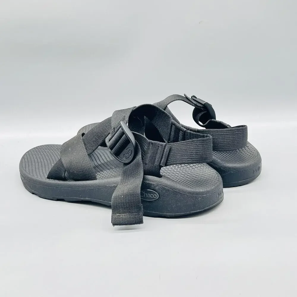 Chaco Sandals Mens 10 Black Adjustable Strap Slip On Sport Hiking Outdoor Shoes